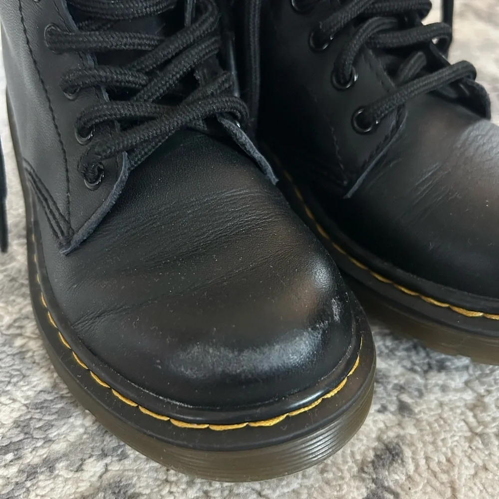 Dr. Marten's Kid's Collection 1460 Unisex Lace Up Boot- Black/ Size 12